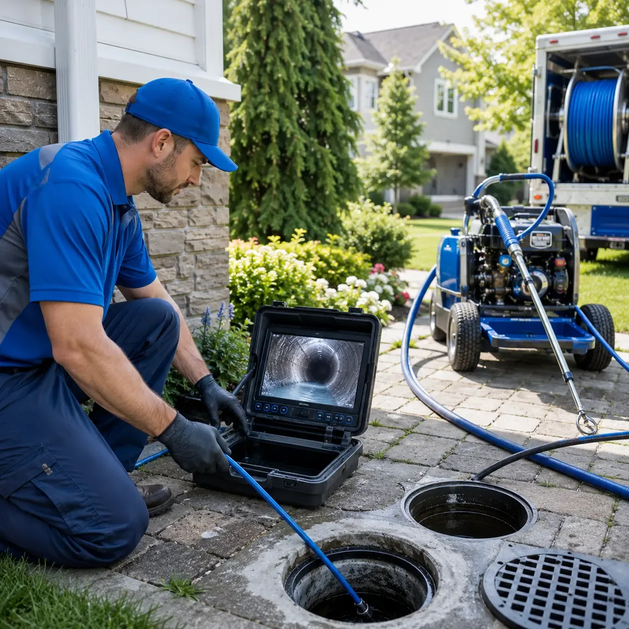 Outdoor drain cleaning professionals serving Hudson, IA