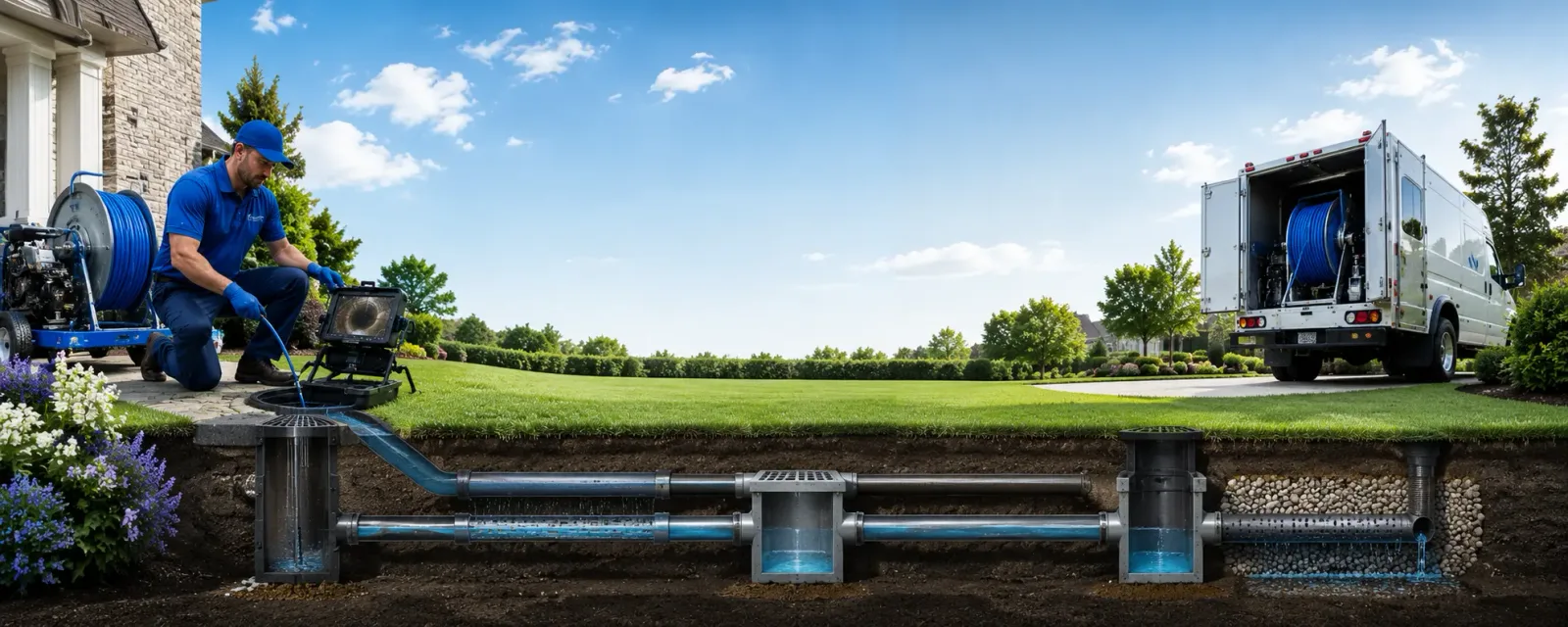 Outdoor drain cleaning information for Hudson, IA